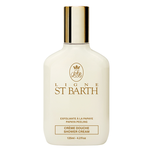 Exfoliating shower cream with papaya