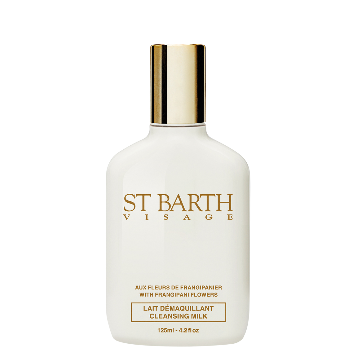 Cleansing milk with frangipani flowers