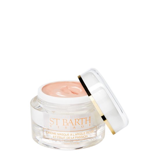 Cream mask with pink clay and passion fruit